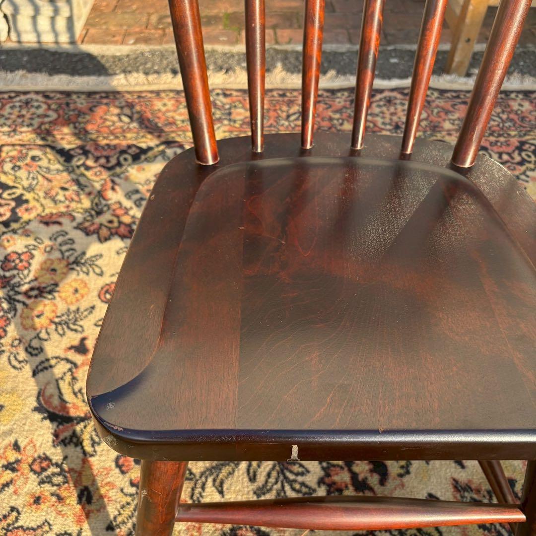 北海道民芸家具　ウィンザーチェア　樺材　1/2