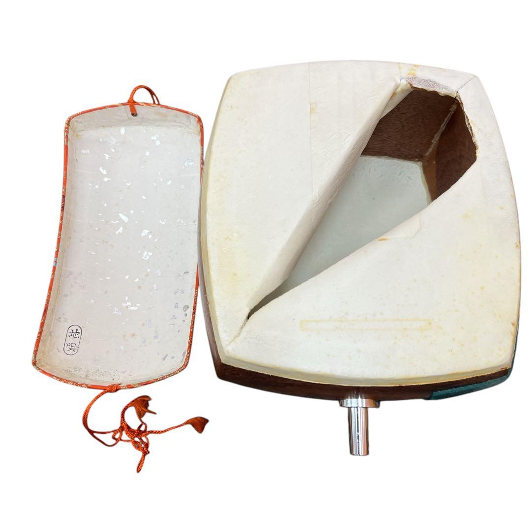 地唄三味線　中棹　 東さわり　高級　べっ甲　鼈甲　撥 バチ　地唄　ジャンク