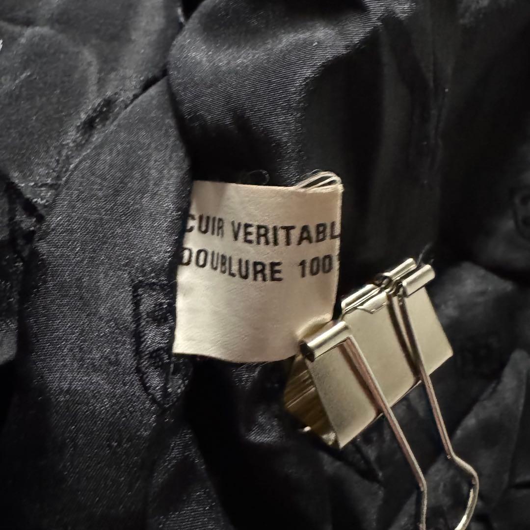 【80s vintage】フライトジャケット　A-2 ボンバー　本革　短丈　黒