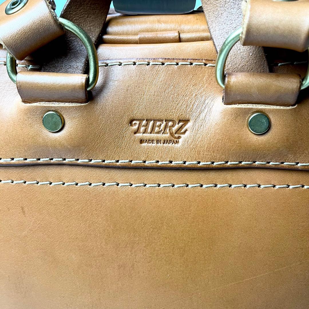 大容量/入手困難✨ヘルツ ベリッシモ リュック バックパック キャメル レザー