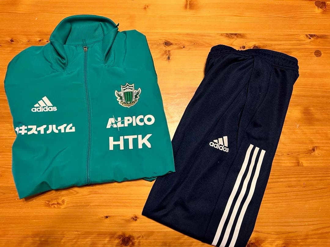 松本山雅FC｜adidas 公式ジャージ 上下セット｜Oサイズ｜希少デザイン