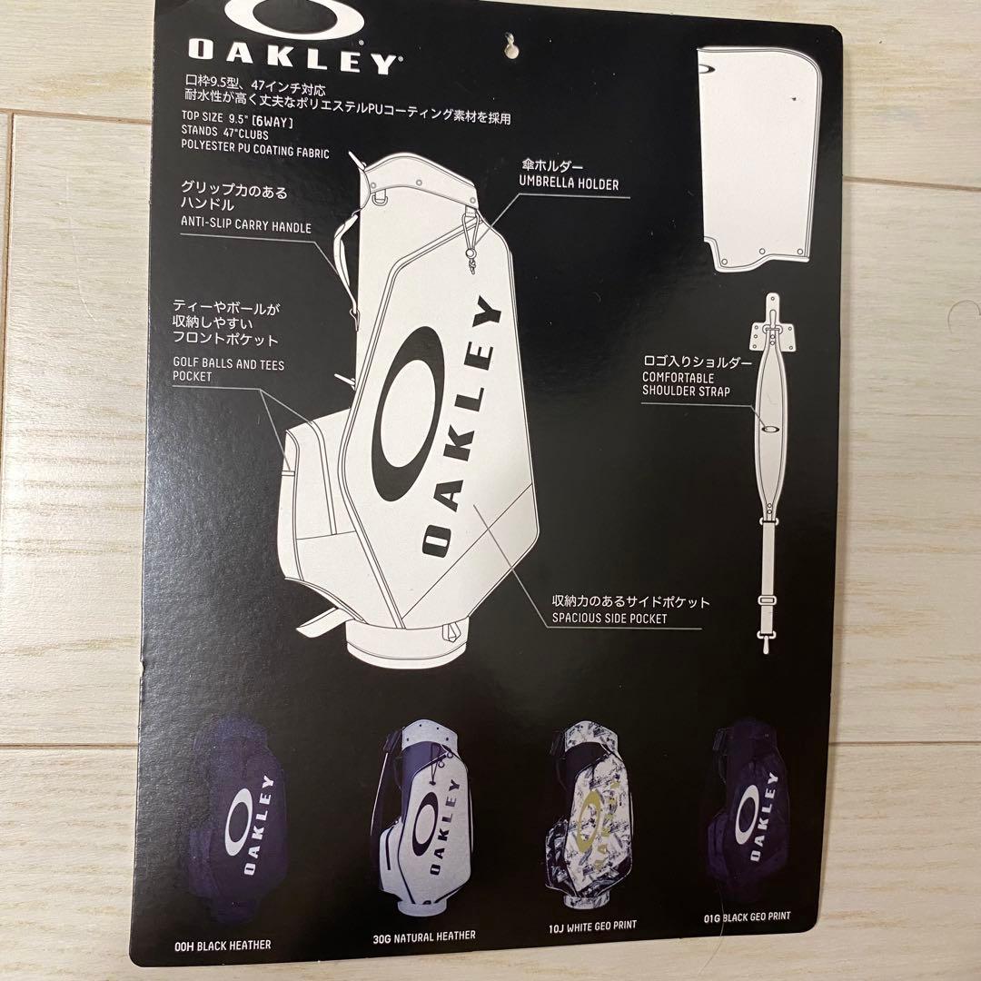新品未使用 OAKLEY キャディバッグ ネイビー　口枠9.5型　47インチ対応