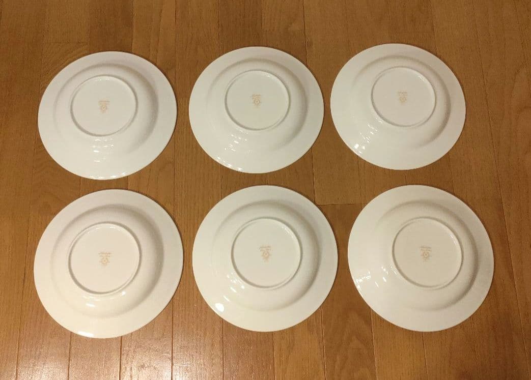 Noritake ノリタケ ホワイト 平皿 6枚セット 約23cm ①