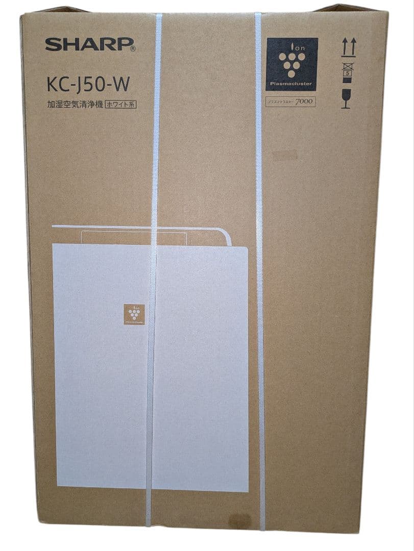 【新品未開封品】SHARP 加湿空気清浄機 KC-J50-W ホワイト