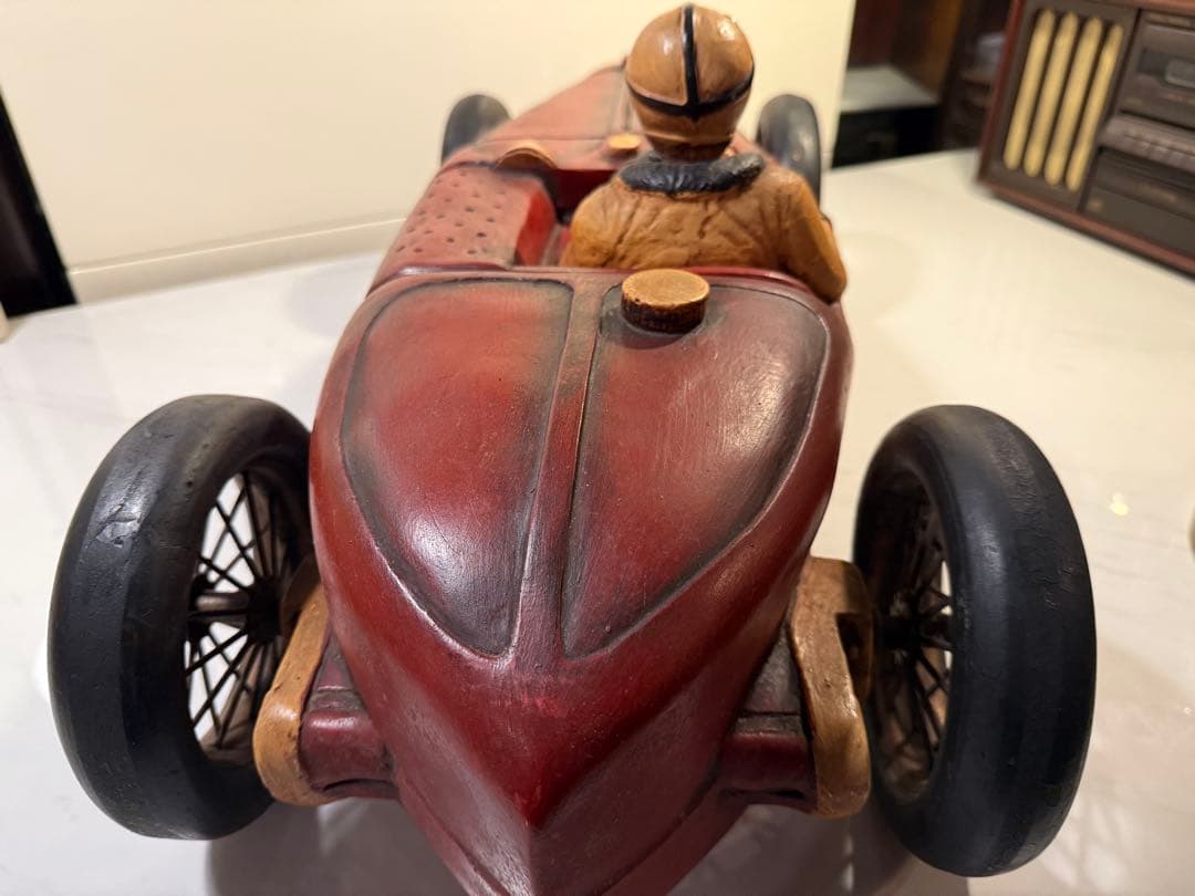 1920年代 ブガッティ風 レーシングカー 樹脂製模型 ヴィンテージ風 オブジェ