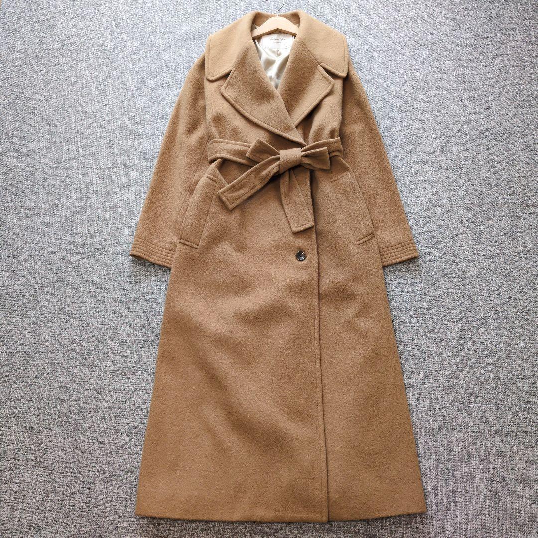 スピックアンドスパン　ウール　オーバーサイズ　チェスターコート　マキシ丈