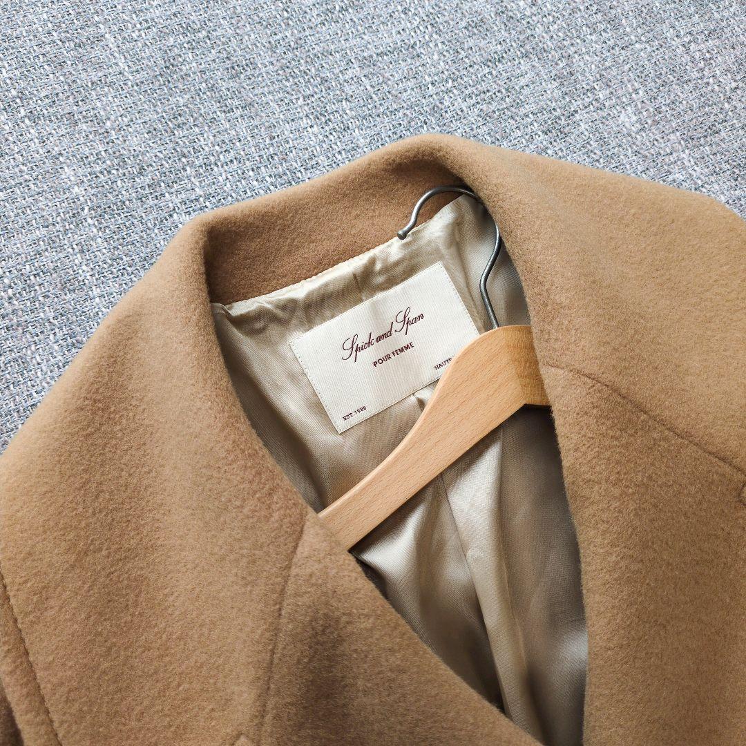 スピックアンドスパン　ウール　オーバーサイズ　チェスターコート　マキシ丈