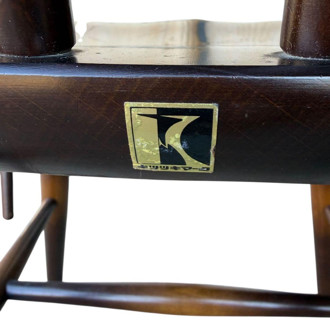 【希少美品】飛騨産業 キツツキマーク ウィンザーチェア レトロ　アンティーク②
