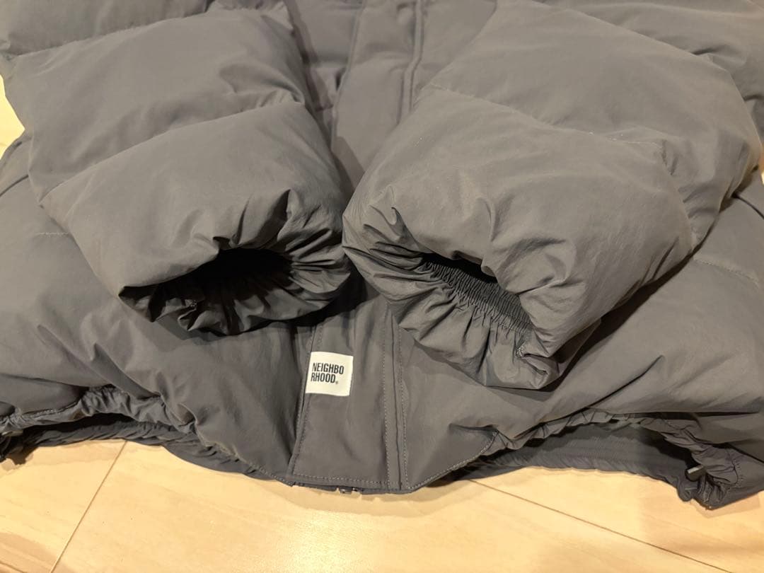 NEIGHBORHOOD25FW CLASSIC DOWN JACKETグレーM