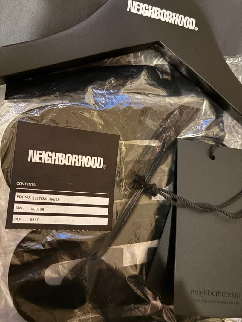 NEIGHBORHOOD25FW CLASSIC DOWN JACKETグレーM