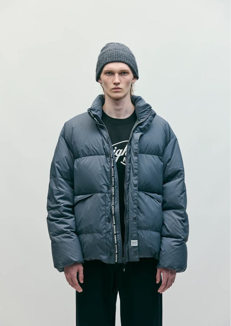 NEIGHBORHOOD25FW CLASSIC DOWN JACKETグレーM