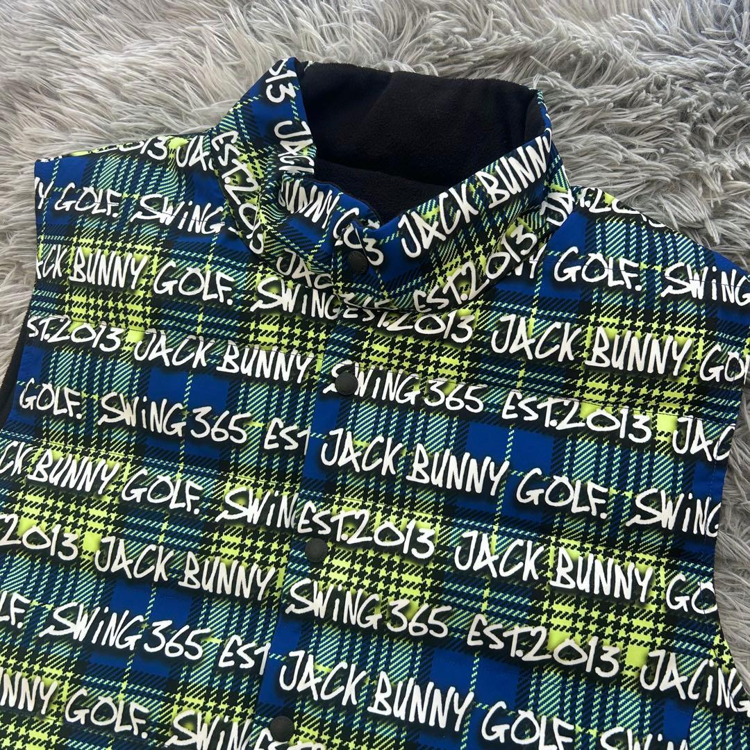 新品　ジャックバニー　セットアップ　中綿ベスト　パンツ　裏起毛　チェック柄　6