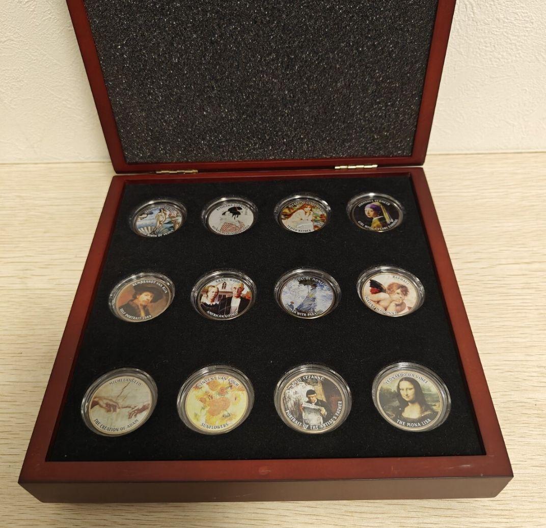 世界の名画　カラー　コレクション　貨幣　 フランクリンミント ケース付き