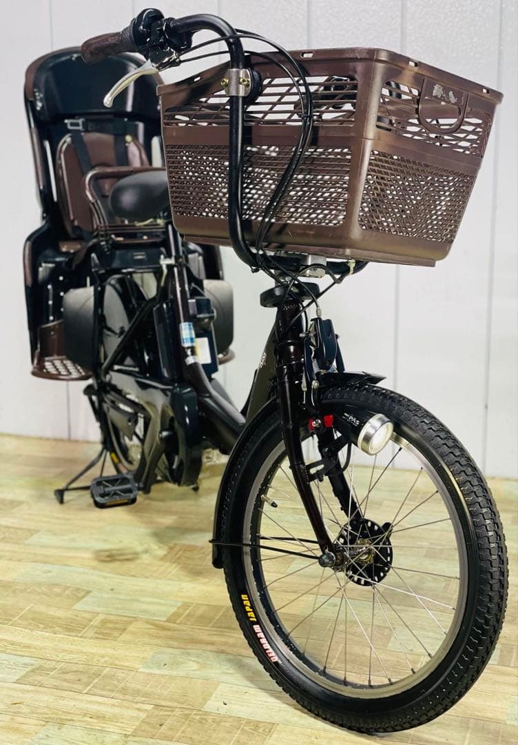 2784ヤマハ12.3アンペア3人乗り対応20インチ子供乗せ　電動アシスト自転車