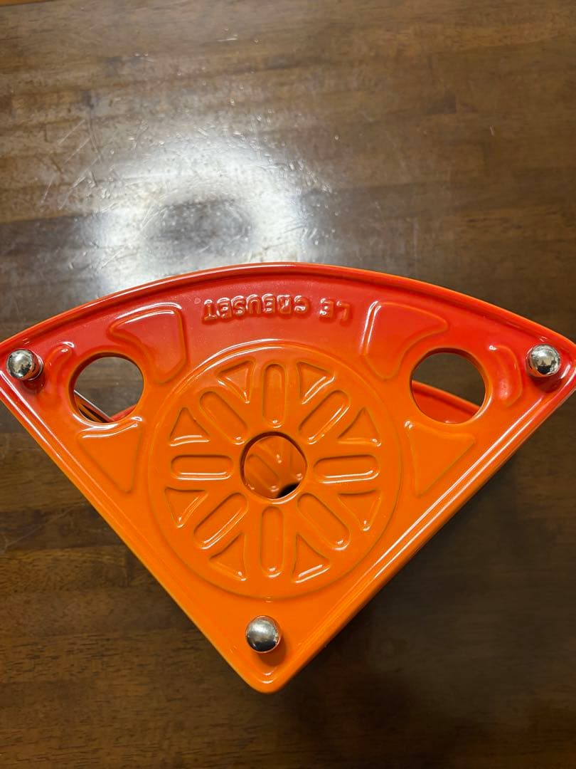 【chocoさま専用】ル・クルーゼ　ラムカンスタンド　オレンジ①