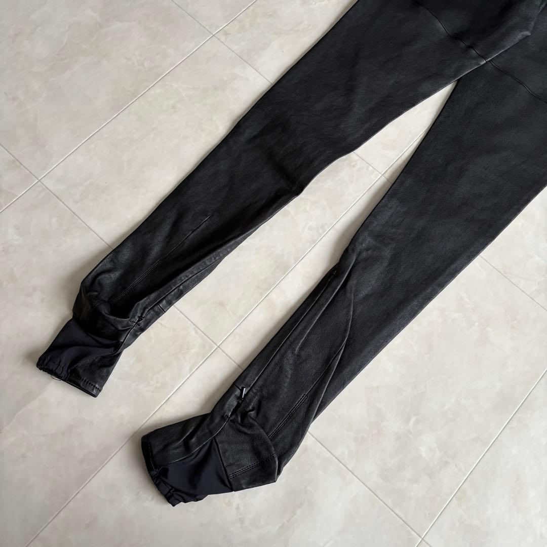 Maison Martin Margiela  本革トレンカレギンス黒40