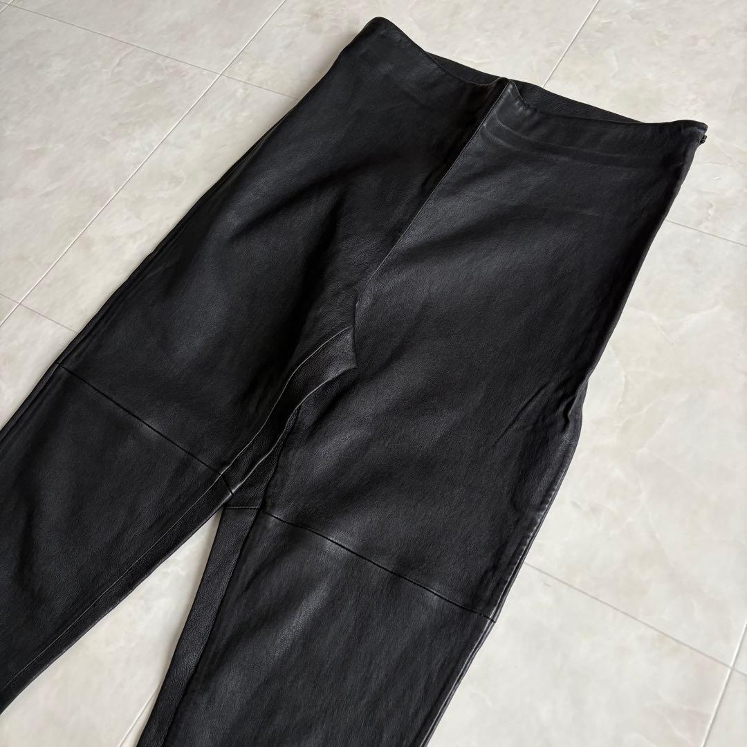Maison Martin Margiela  本革トレンカレギンス黒40