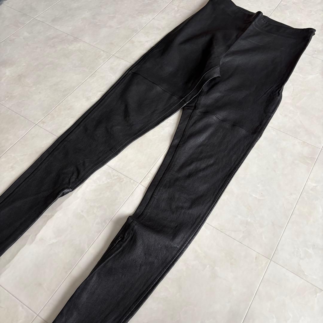 Maison Martin Margiela  本革トレンカレギンス黒40