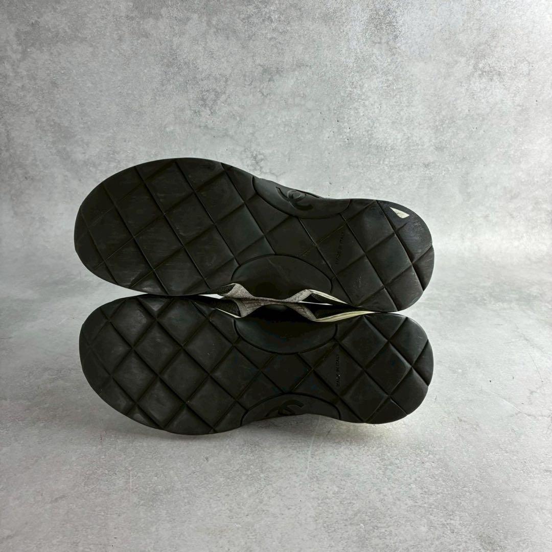 希少✨シャネル ソックススニーカー ココマーク ニット シルバー 36 23cm