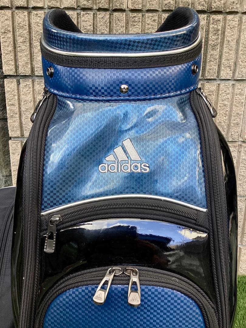 戦*ン様 adidas アディダス市松模様キャディバッグ