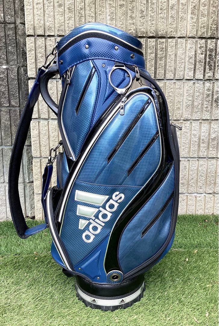 戦*ン様 adidas アディダス市松模様キャディバッグ