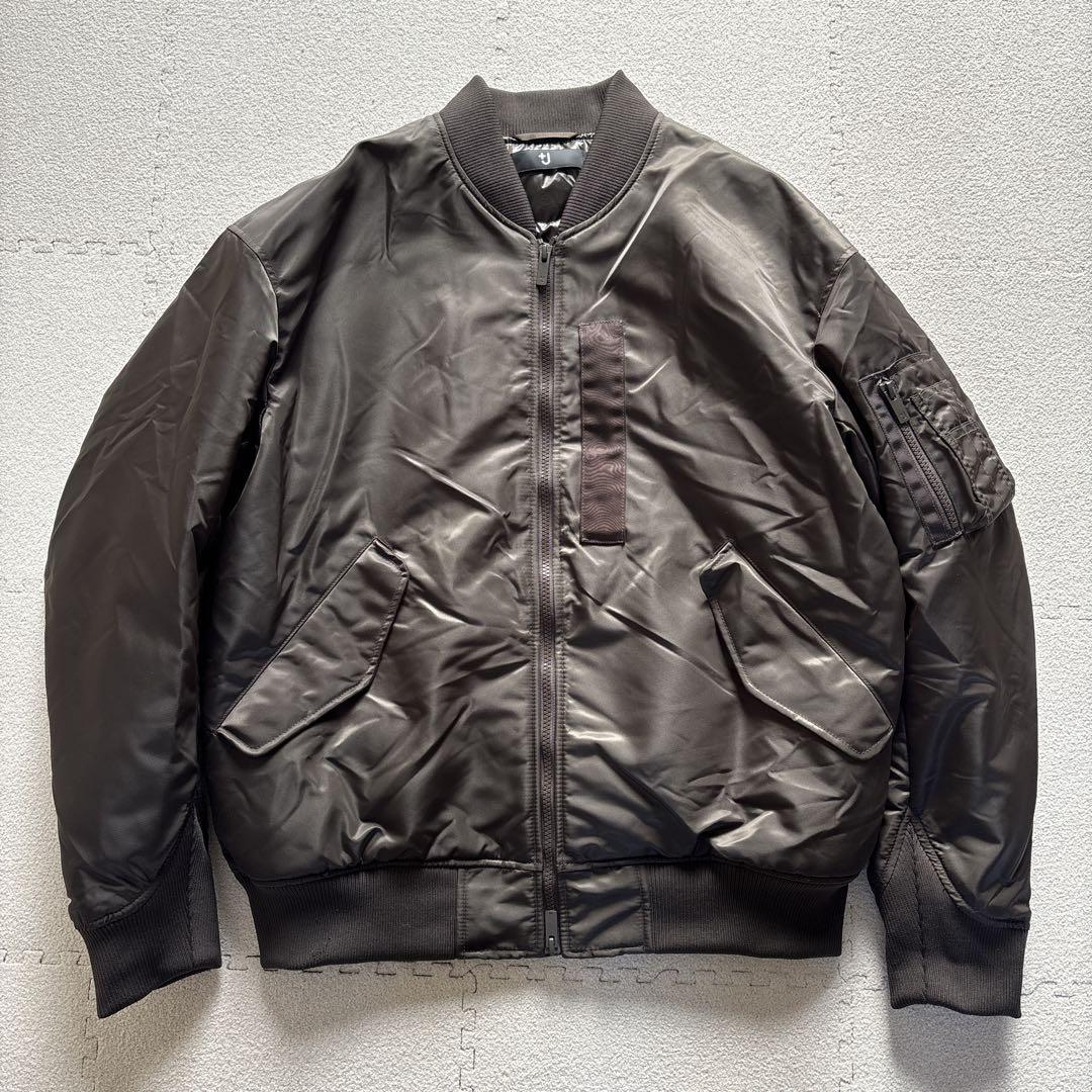 ユニクロ+J UNIQLO+J オーバーサイズ MA-1ブルゾン カーキ - メルカリ