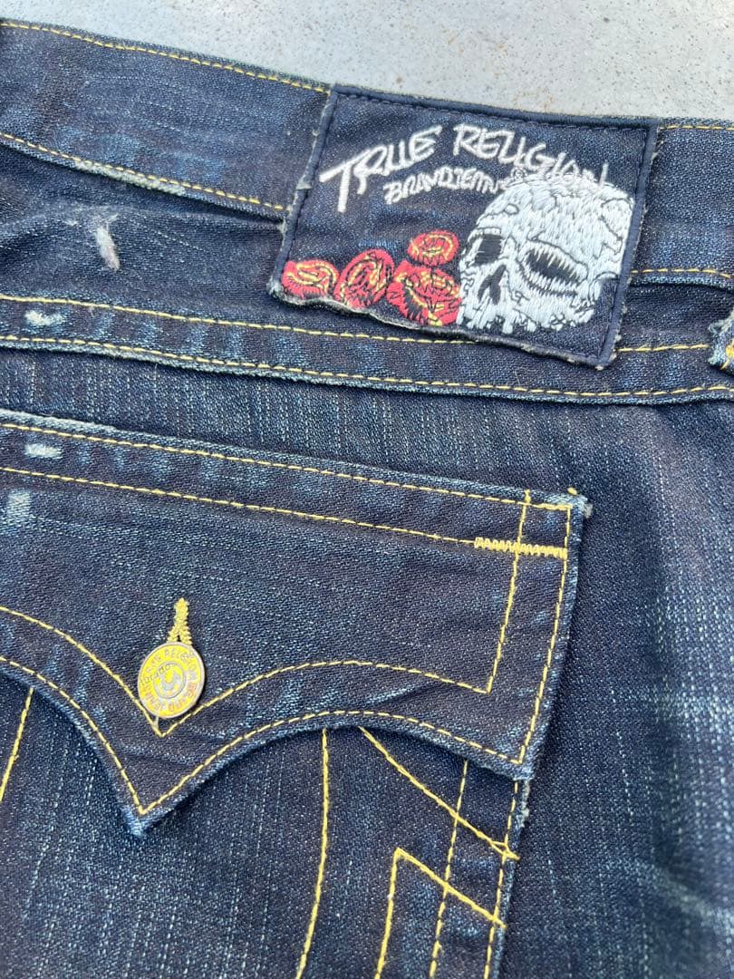 TRUE RELIGION 　ストレートデニム　スカル　40