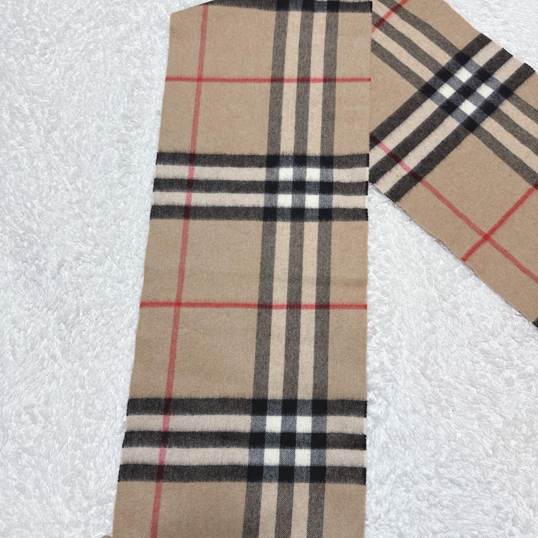 未使用級！BURBERRY メガチェック　マフラー　カシミヤ100% 近年モデル
