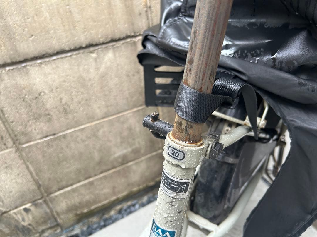 子ども乗せ自転車3人乗り　チャイルドシート　レインカバーセット