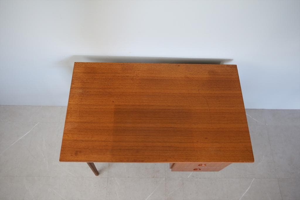 英国アンティーク古木デスク/作業台/勉強机/木製テーブル/オフィス(90-248