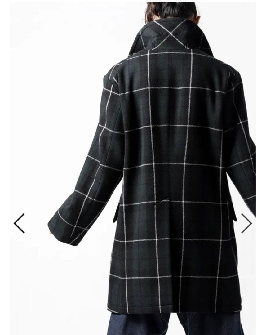 【サイズ7】sus-sous greatcoat BLACK WATCH
