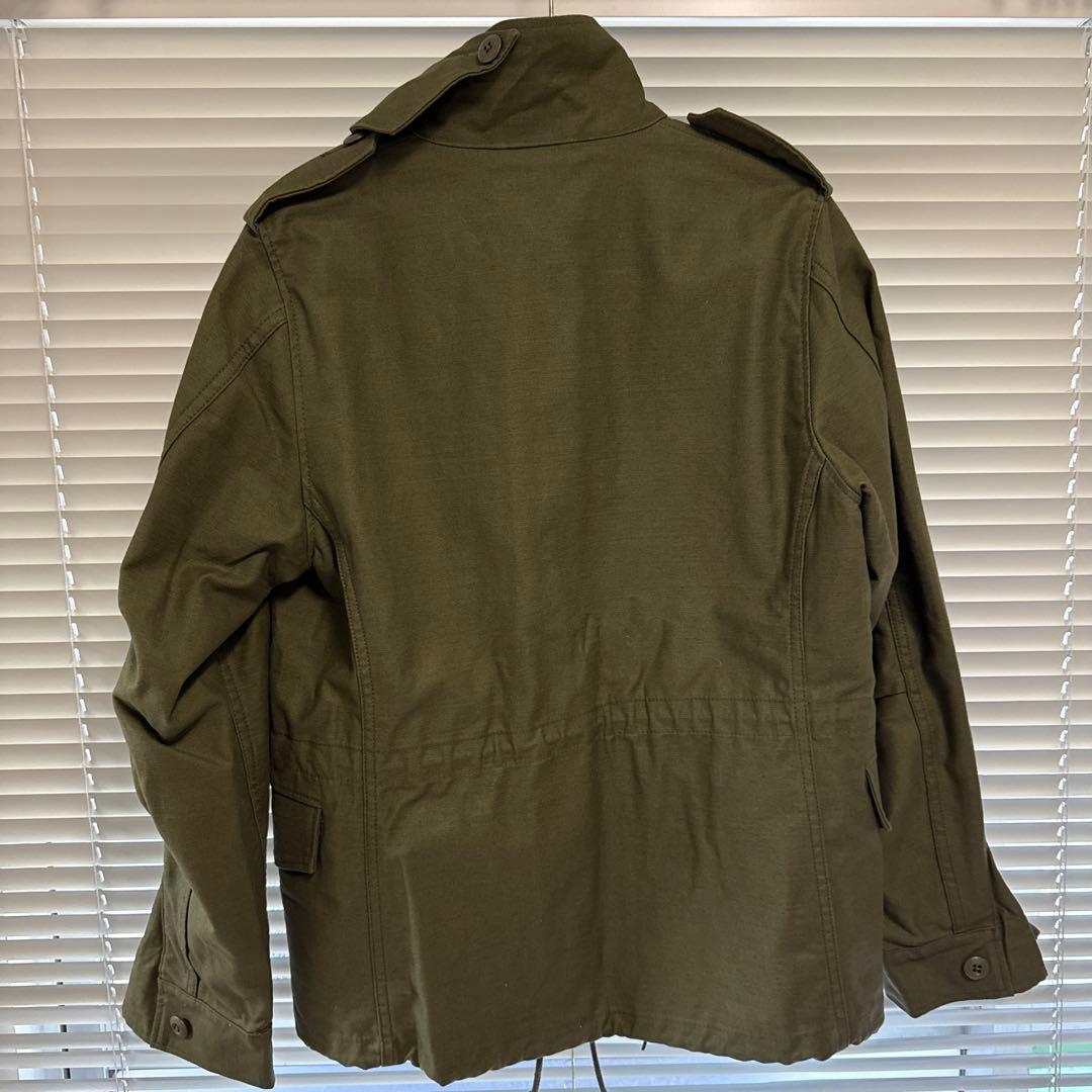 HYKE ハイクミリタリージャケット 2サイズ オリーブ コットン