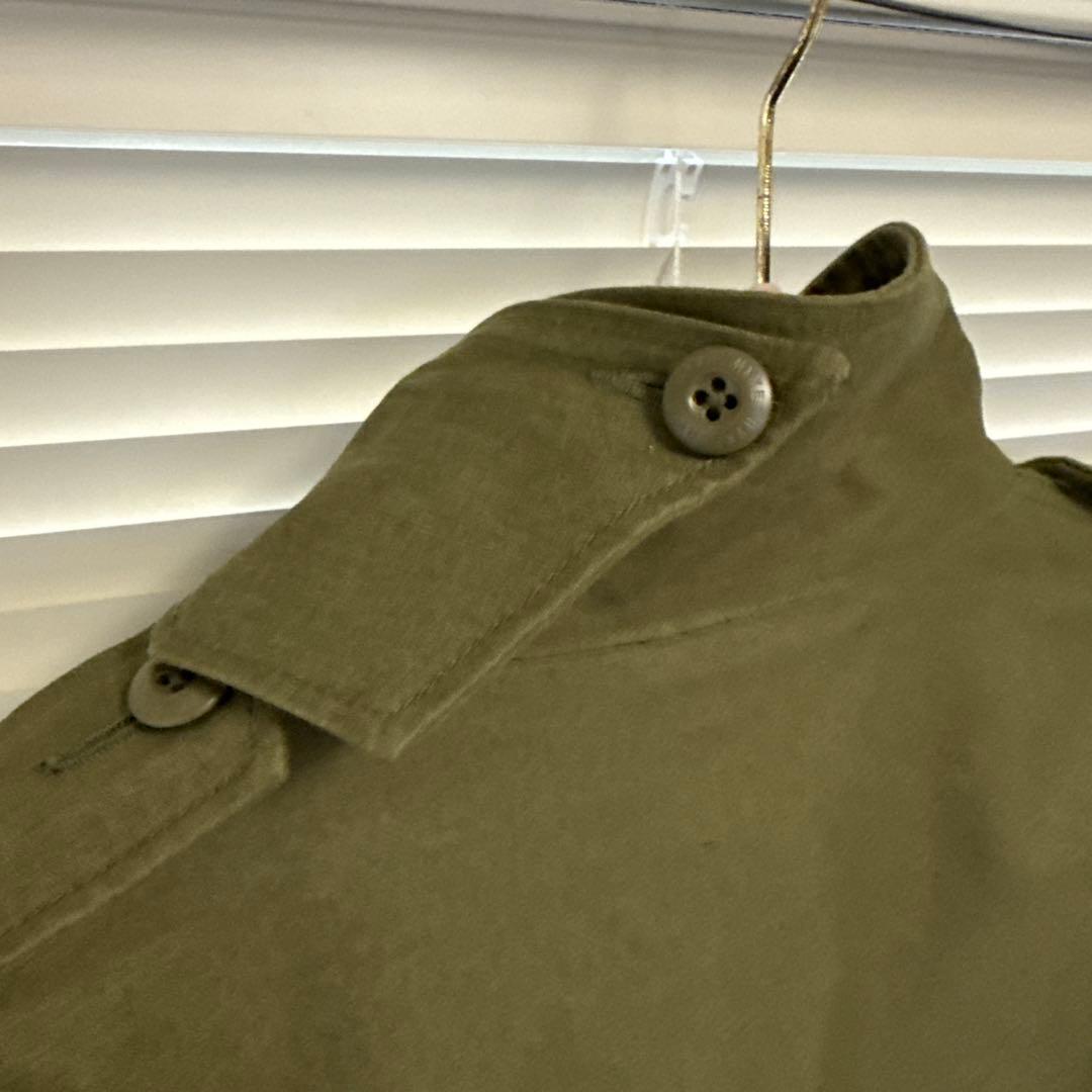 HYKE ハイクミリタリージャケット 2サイズ オリーブ コットン