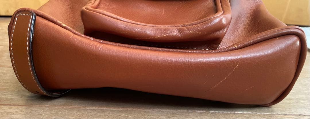 正規品GUCCI グッチ　バンブーレザーリュック 説明書・保存袋付き　茶ブラウン