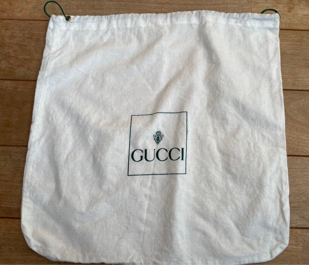 正規品GUCCI グッチ　バンブーレザーリュック 説明書・保存袋付き　茶ブラウン