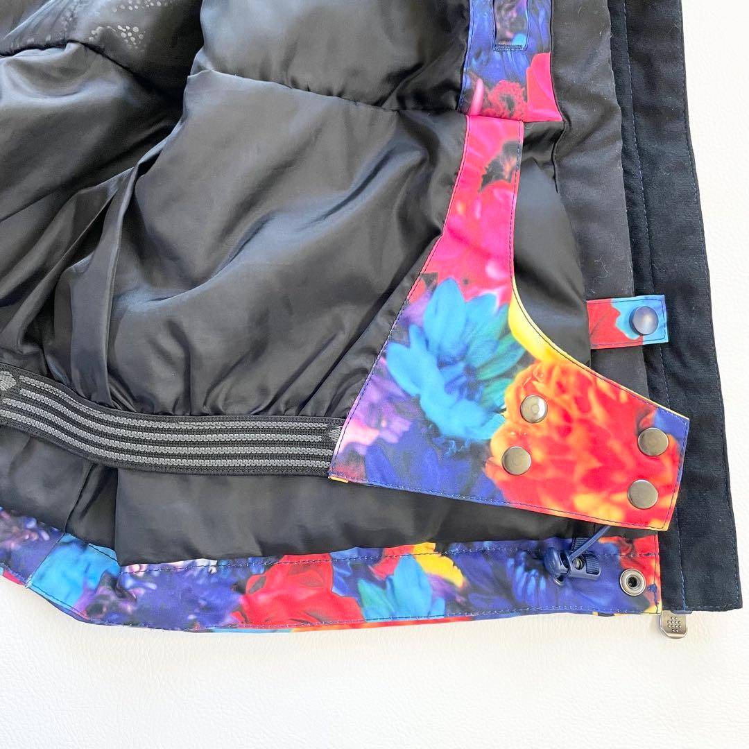 4444【極美品】ROXY ジャケット スノボウェア 蜷川実花コラボ 総花柄