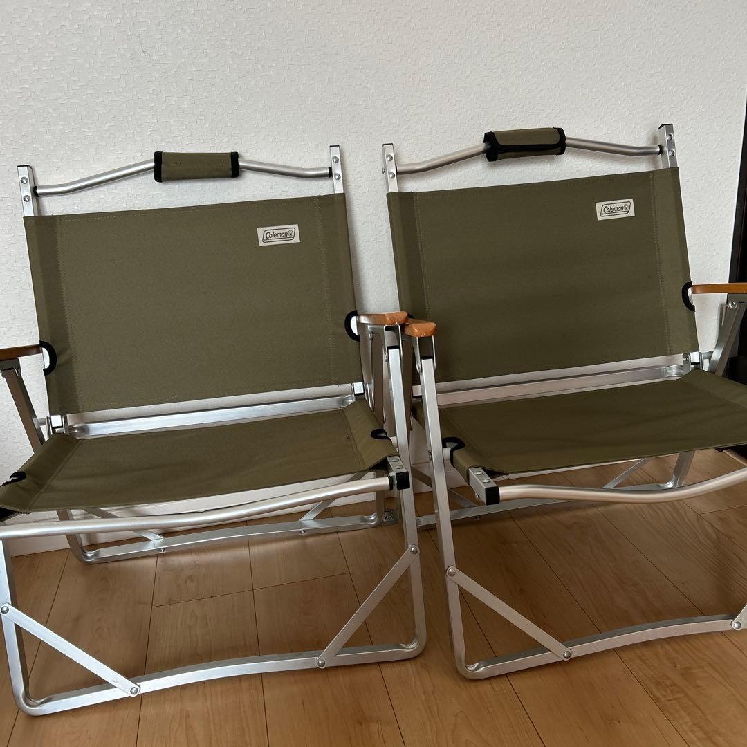 Coleman アウトドアチェア オリーブグリーン 2脚セット 2脚セット】Coleman チェア ソファチェア アウトドアチェア オリーブ