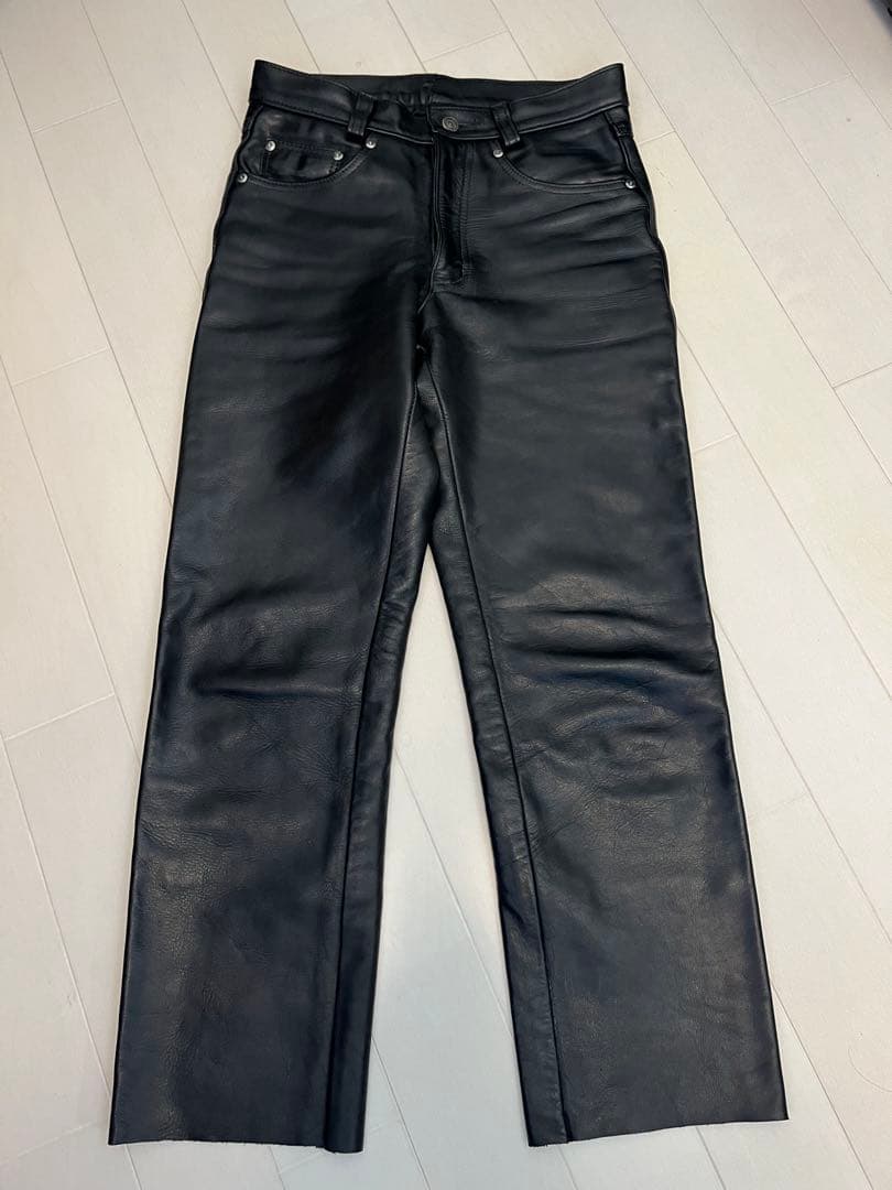 t*5様 SCHOTT ショット　レザーパンツ　ブラック 30