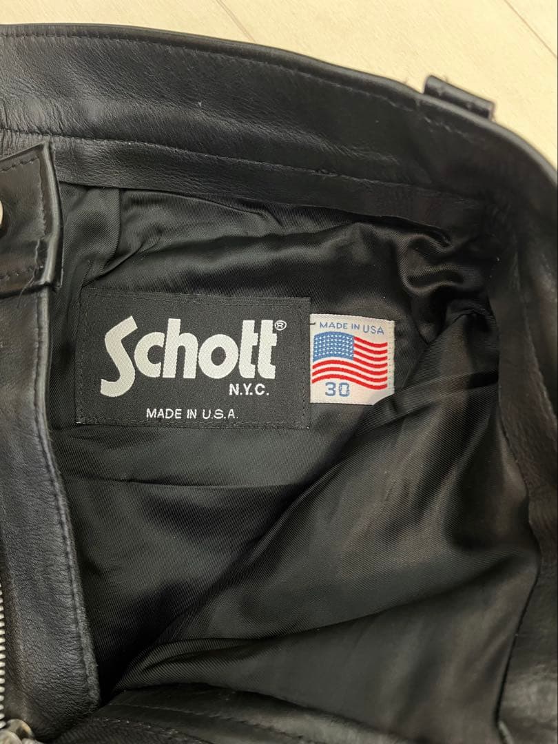 t*5様 SCHOTT ショット　レザーパンツ　ブラック 30