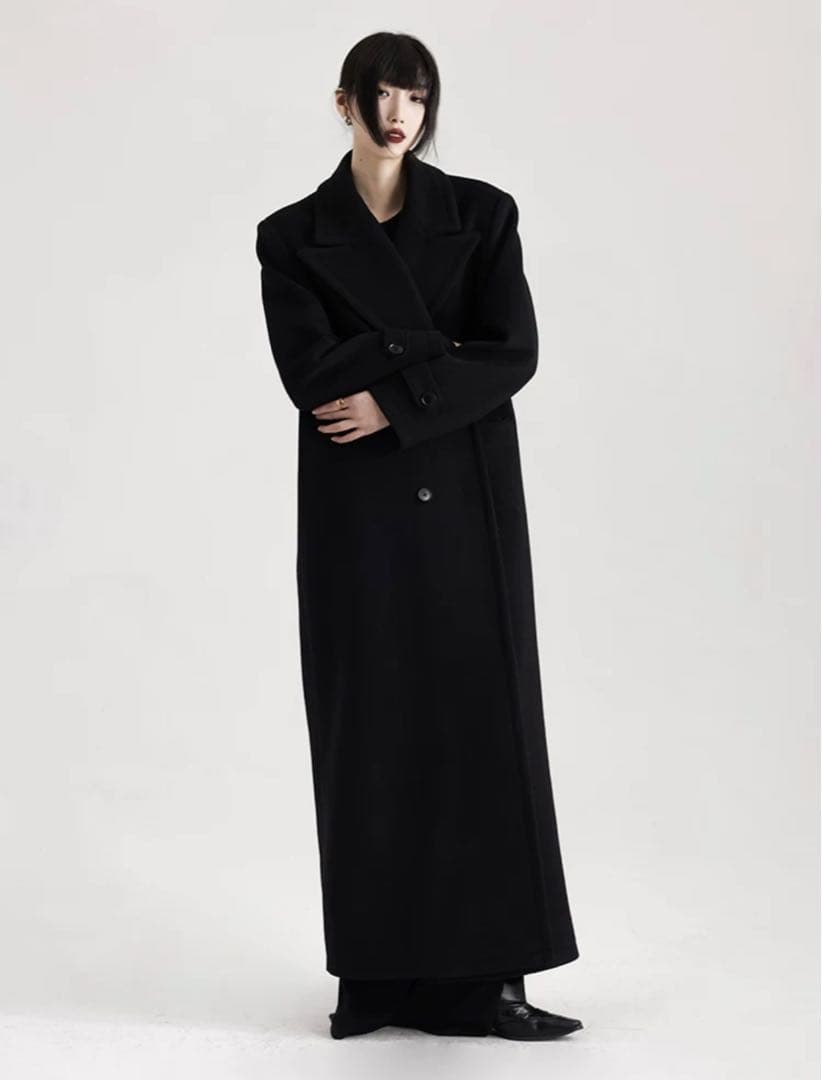 APOZi collection ダブルスーパーロングコート - メルカリ