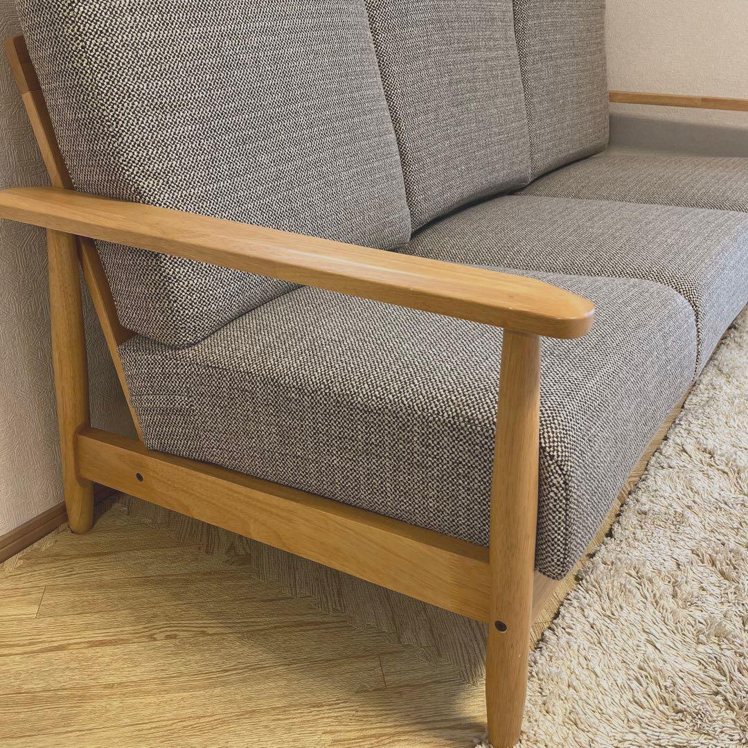 ニトリ 3人用布張りソファ マイス 美品 定価69,900円 - メルカリ