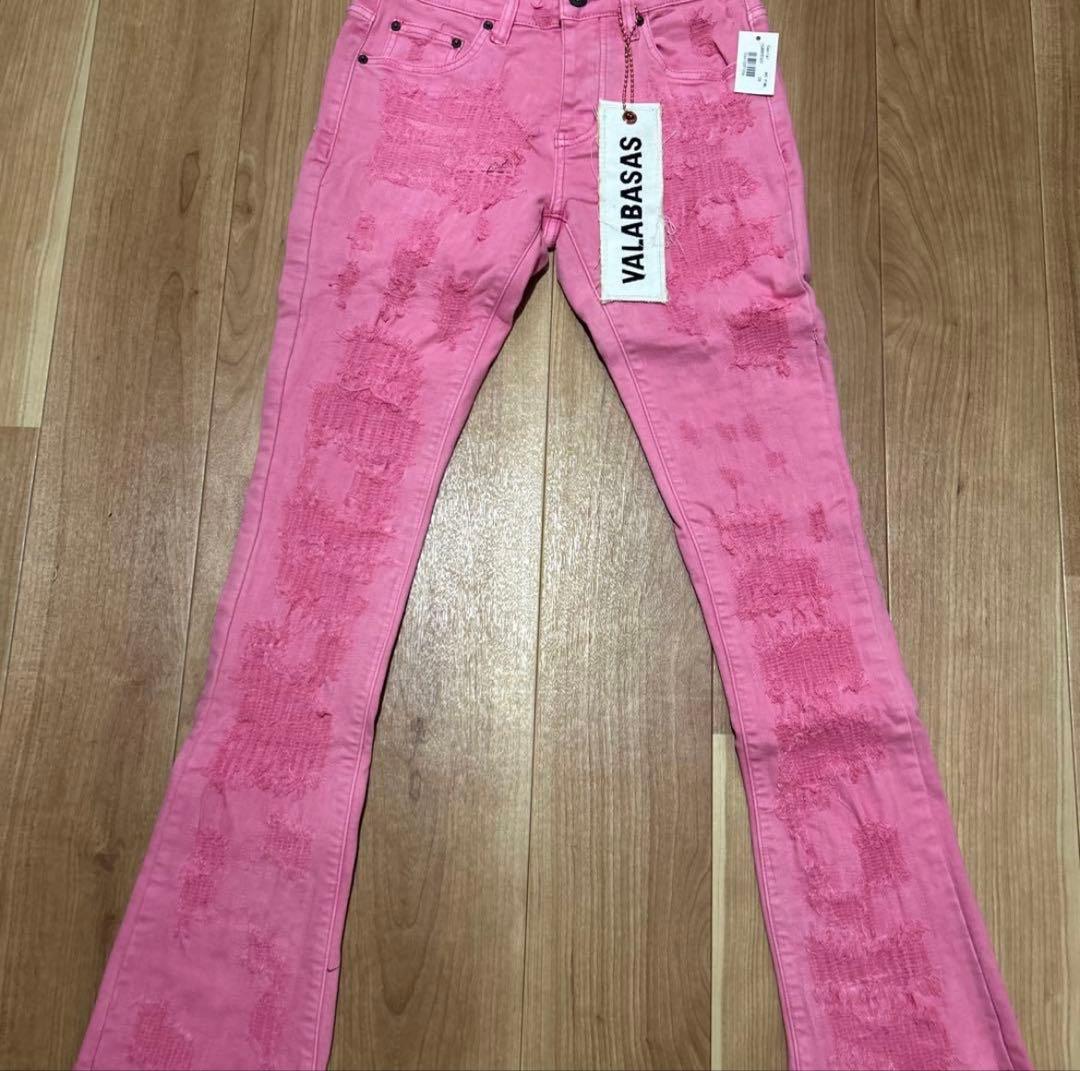 バラバサス【新品未使用】valabasas ピンクフレアデニム 29 - メルカリ