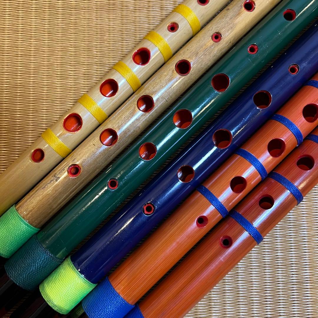 ※本日価格　天雅笛 各種6本まとめ売り（武田天雅作）篠笛 雅楽