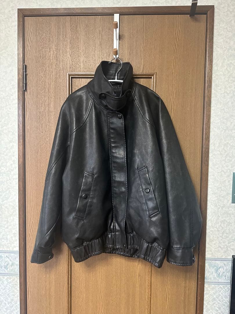 JEANASIS ヴィンテージレザーBIGブルゾン