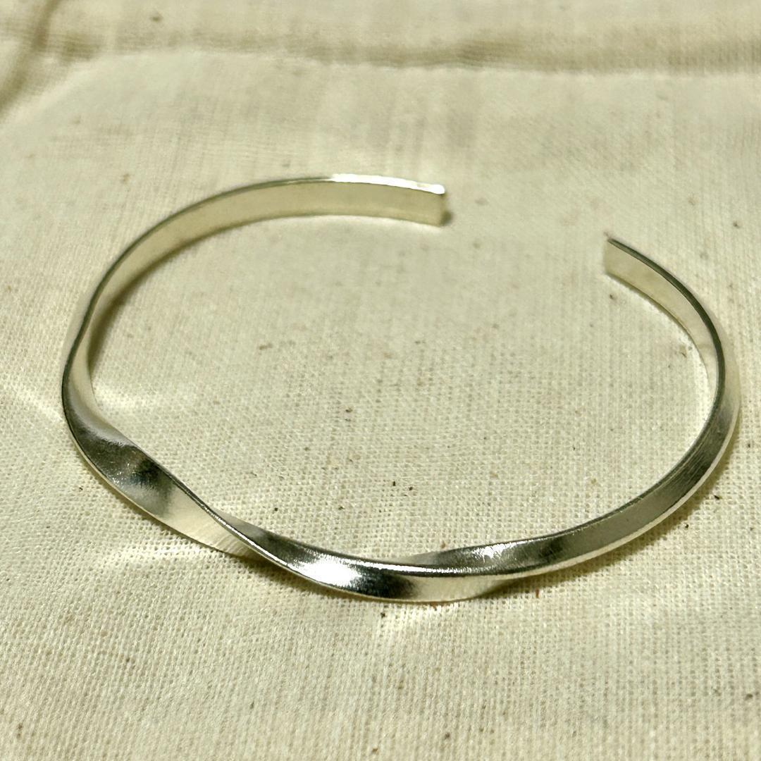 新品】カレンシルバー バングル タイ北部 カレン族 ハンドメイド2