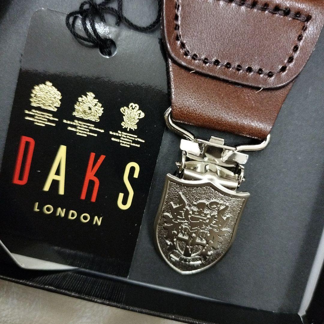 DAKS ダックス 新品箱入り！ サスペンダー ワイン