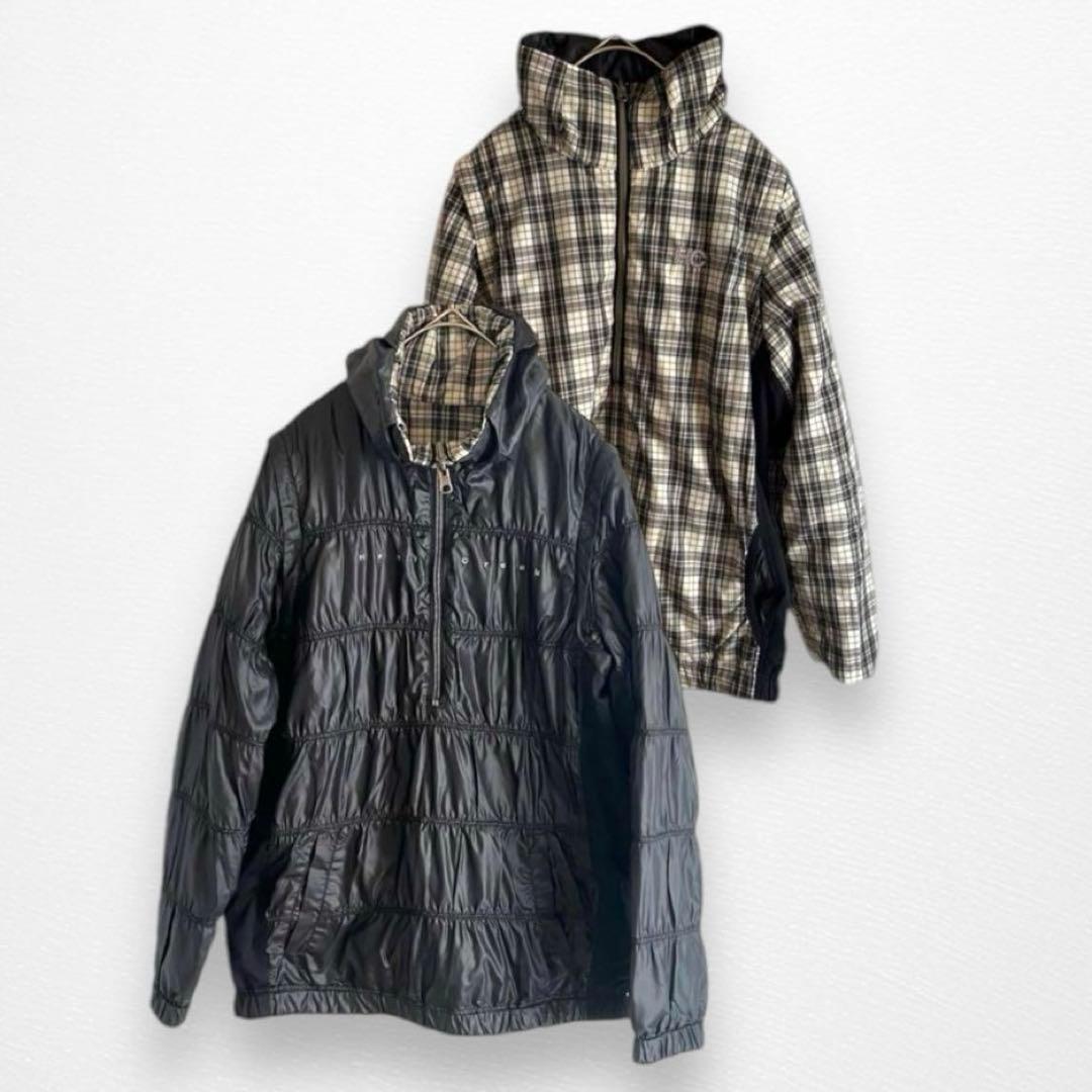 【ヒールクリーク】希少　ジャケット　4way 着回し抜群　秋冬チェック柄　ゴルフ