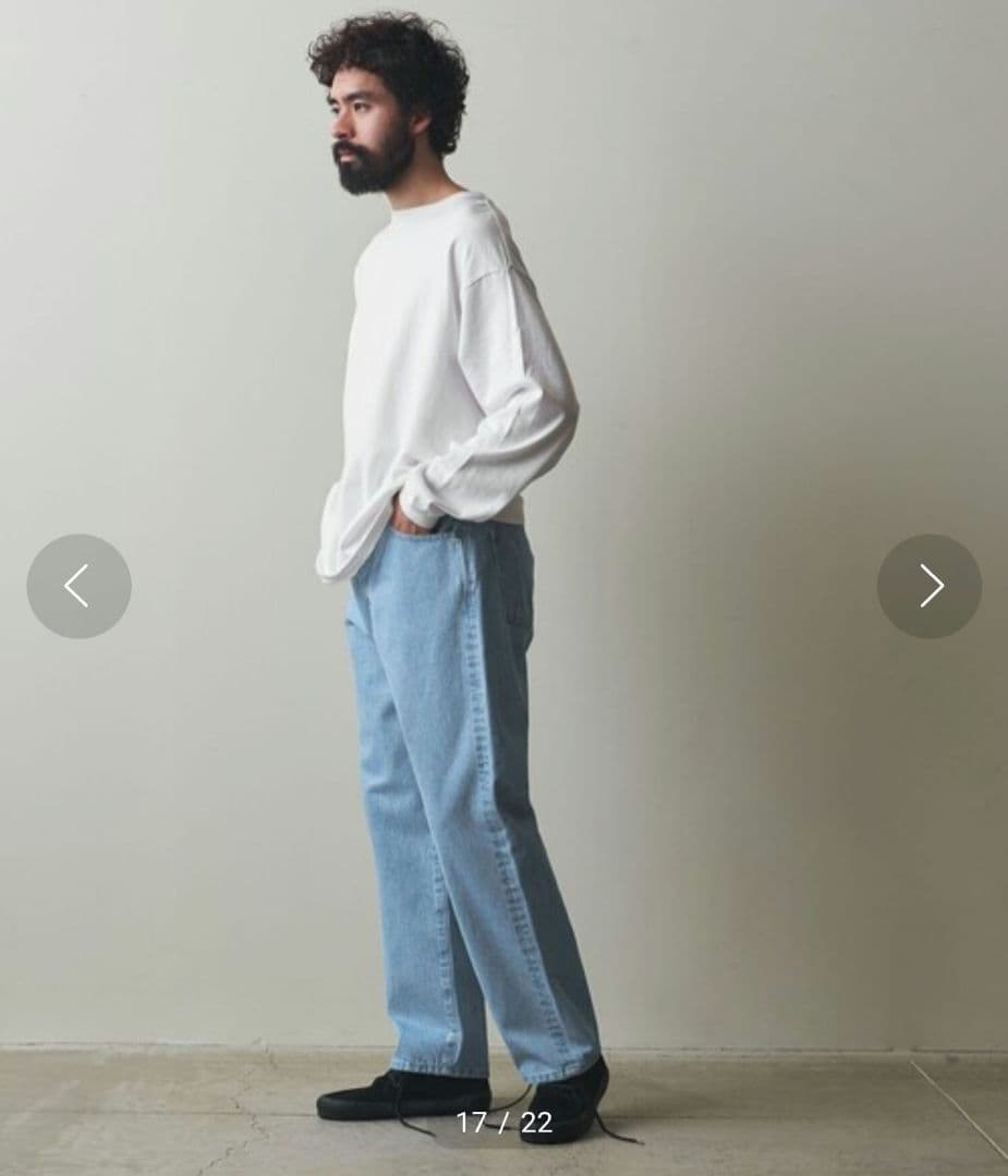 美品★スティーブンアラン　デニム リベット バギー テーパード パンツ　33