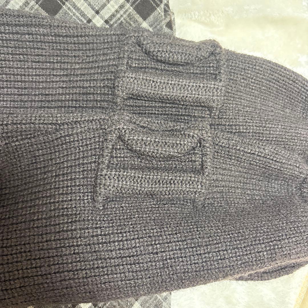 ダーリッチ ドッキングミドルウエストニットミニワンピース FREE