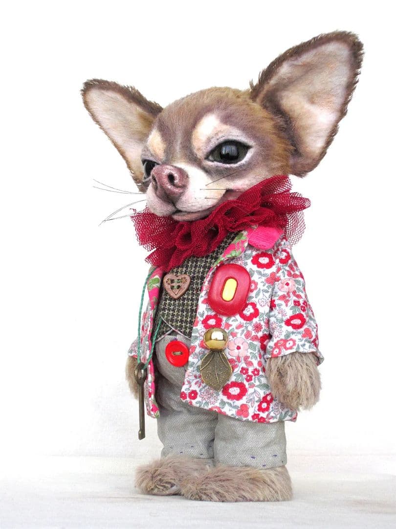 テディベア 作家 アーティストベア アートドール チワワのアレン 国内